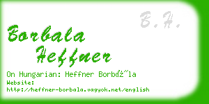 borbala heffner business card